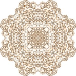 Vector Hoa Văn Cổ Điển, Mandala, Hoa Văn Tem Nhãn (349)