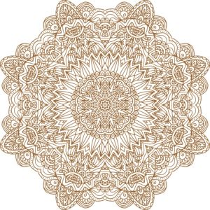 Vector Hoa Văn Cổ Điển, Mandala, Hoa Văn Tem Nhãn (350)