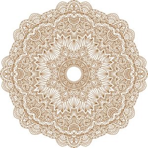 Vector Hoa Văn Cổ Điển, Mandala, Hoa Văn Tem Nhãn (353)