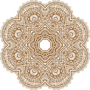 Vector Hoa Văn Cổ Điển, Mandala, Hoa Văn Tem Nhãn (354)