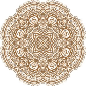Vector Hoa Văn Cổ Điển, Mandala, Hoa Văn Tem Nhãn (355)