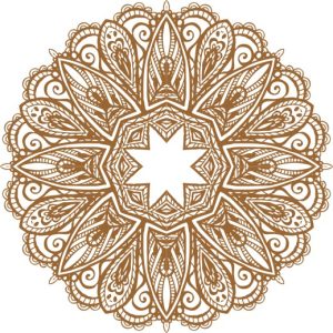 Vector Hoa Văn Cổ Điển, Mandala, Hoa Văn Tem Nhãn (356)