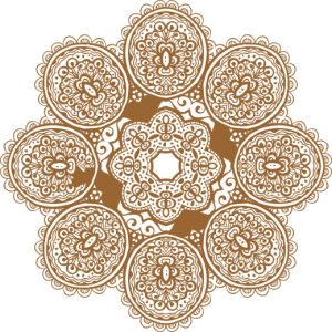 Vector Hoa Văn Cổ Điển, Mandala, Hoa Văn Tem Nhãn (357)
