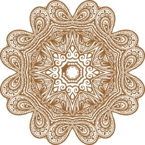 Vector Hoa Văn Cổ Điển, Mandala, Hoa Văn Tem Nhãn (361)