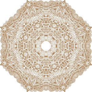 Vector Hoa Văn Cổ Điển, Mandala, Hoa Văn Tem Nhãn (364)