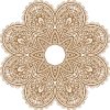 Vector Hoa Văn Cổ Điển, Mandala, Hoa Văn Tem Nhãn (365)
