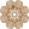 Vector Hoa Văn Cổ Điển, Mandala, Hoa Văn Tem Nhãn (371)