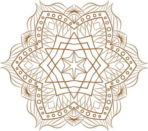 Vector Hoa Văn Cổ Điển, Mandala, Hoa Văn Tem Nhãn (374)