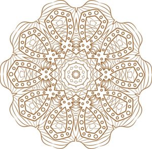 Vector Hoa Văn Cổ Điển, Mandala, Hoa Văn Tem Nhãn (376)