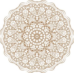 Vector Hoa Văn Cổ Điển, Mandala, Hoa Văn Tem Nhãn (377)