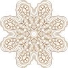 Vector Hoa Văn Cổ Điển, Mandala, Hoa Văn Tem Nhãn (378)