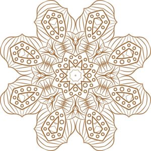 Vector Hoa Văn Cổ Điển, Mandala, Hoa Văn Tem Nhãn (378)