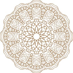 Vector Hoa Văn Cổ Điển, Mandala, Hoa Văn Tem Nhãn (381)