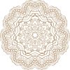 Vector Hoa Văn Cổ Điển, Mandala, Hoa Văn Tem Nhãn (382)