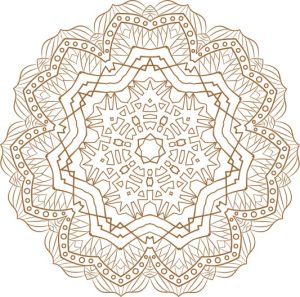 Vector Hoa Văn Cổ Điển, Mandala, Hoa Văn Tem Nhãn (382)