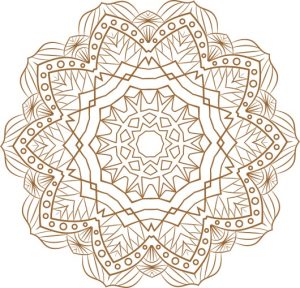 Vector Hoa Văn Cổ Điển, Mandala, Hoa Văn Tem Nhãn (384)