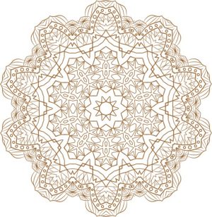 Vector Hoa Văn Cổ Điển, Mandala, Hoa Văn Tem Nhãn (385)