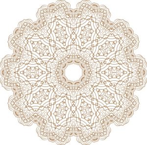 Vector Hoa Văn Cổ Điển, Mandala, Hoa Văn Tem Nhãn (386)
