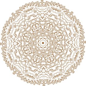 Vector Hoa Văn Cổ Điển, Mandala, Hoa Văn Tem Nhãn (389)