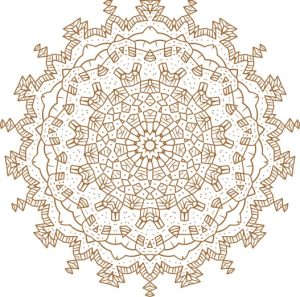 Vector Hoa Văn Cổ Điển, Mandala, Hoa Văn Tem Nhãn (391)