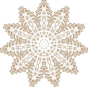 Vector Hoa Văn Cổ Điển, Mandala, Hoa Văn Tem Nhãn (393)