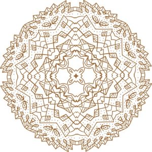 Vector Hoa Văn Cổ Điển, Mandala, Hoa Văn Tem Nhãn (394)