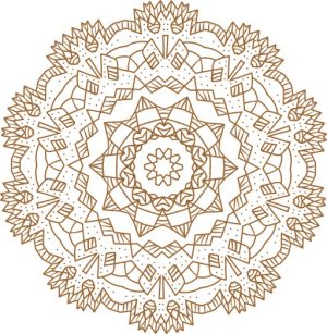 Vector Hoa Văn Cổ Điển, Mandala, Hoa Văn Tem Nhãn (397)