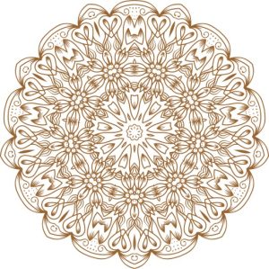 Vector Hoa Văn Cổ Điển, Mandala, Hoa Văn Tem Nhãn (399)