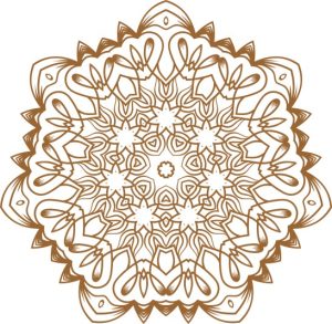 Vector Hoa Văn Cổ Điển, Mandala, Hoa Văn Tem Nhãn (403)