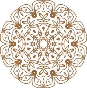 Vector Hoa Văn Cổ Điển, Mandala, Hoa Văn Tem Nhãn (404)