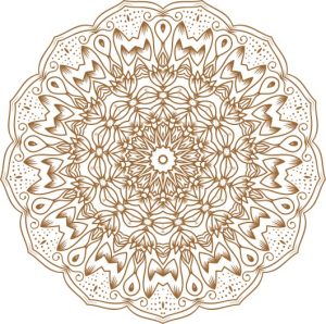 Vector Hoa Văn Cổ Điển, Mandala, Hoa Văn Tem Nhãn (407)