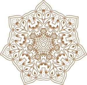 Vector Hoa Văn Cổ Điển, Mandala, Hoa Văn Tem Nhãn (408)