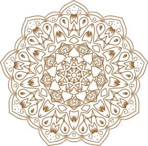 Vector Hoa Văn Cổ Điển, Mandala, Hoa Văn Tem Nhãn (409)