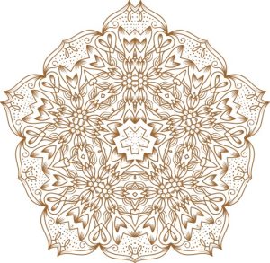 Vector Hoa Văn Cổ Điển, Mandala, Hoa Văn Tem Nhãn (411)
