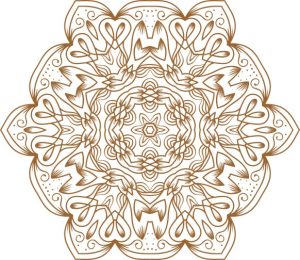 Vector Hoa Văn Cổ Điển, Mandala, Hoa Văn Tem Nhãn (412)