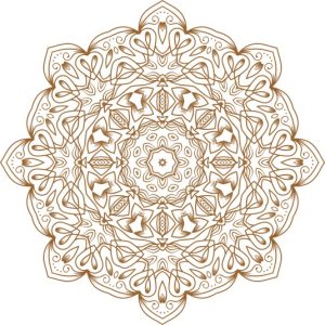 Vector Hoa Văn Cổ Điển, Mandala, Hoa Văn Tem Nhãn (413)