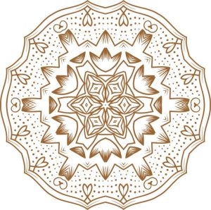 Vector Hoa Văn Cổ Điển, Mandala, Hoa Văn Tem Nhãn (417)