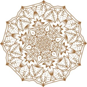 Vector Hoa Văn Cổ Điển, Mandala, Hoa Văn Tem Nhãn (419)