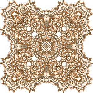 Vector Hoa Văn Cổ Điển, Mandala, Hoa Văn Tem Nhãn (424)