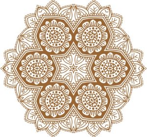 Vector Hoa Văn Cổ Điển, Mandala, Hoa Văn Tem Nhãn (433)