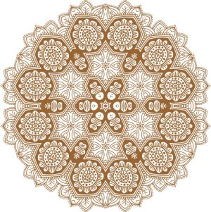 Vector Hoa Văn Cổ Điển, Mandala, Hoa Văn Tem Nhãn (434)