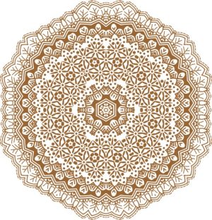 Vector Hoa Văn Cổ Điển, Mandala, Hoa Văn Tem Nhãn (436)
