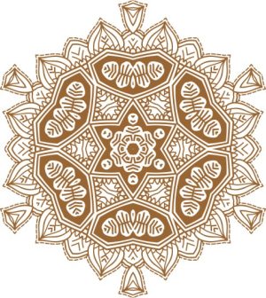 Vector Hoa Văn Cổ Điển, Mandala, Hoa Văn Tem Nhãn (438)