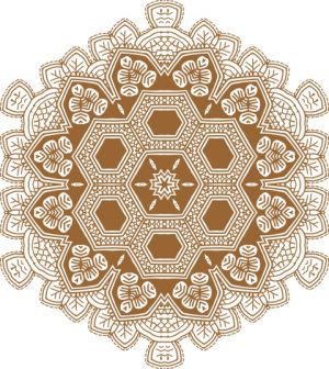 Vector Hoa Văn Cổ Điển, Mandala, Hoa Văn Tem Nhãn (442)