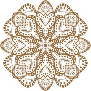 Vector Hoa Văn Cổ Điển, Mandala, Hoa Văn Tem Nhãn (443)