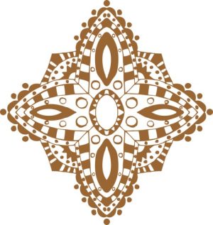 Vector Hoa Văn Cổ Điển, Mandala, Hoa Văn Tem Nhãn (446)