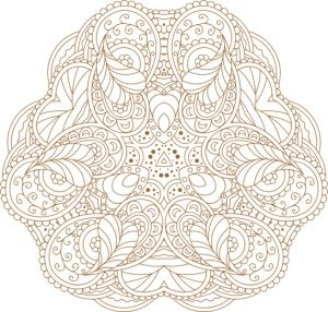 Vector Hoa Văn Cổ Điển, Mandala, Hoa Văn Tem Nhãn (455)