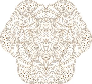 Vector Hoa Văn Cổ Điển, Mandala, Hoa Văn Tem Nhãn (457)