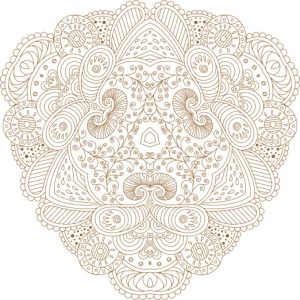 Vector Hoa Văn Cổ Điển, Mandala, Hoa Văn Tem Nhãn (460)