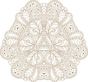 Vector Hoa Văn Cổ Điển, Mandala, Hoa Văn Tem Nhãn (464)